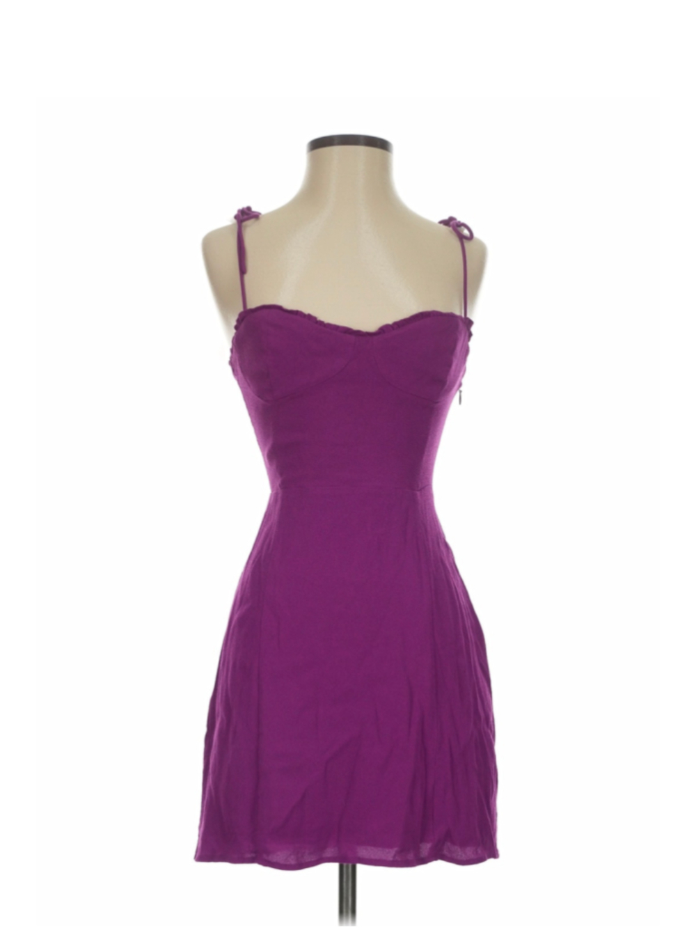 Wilfred Purple Mini Dress with Tie Shoulder Straps